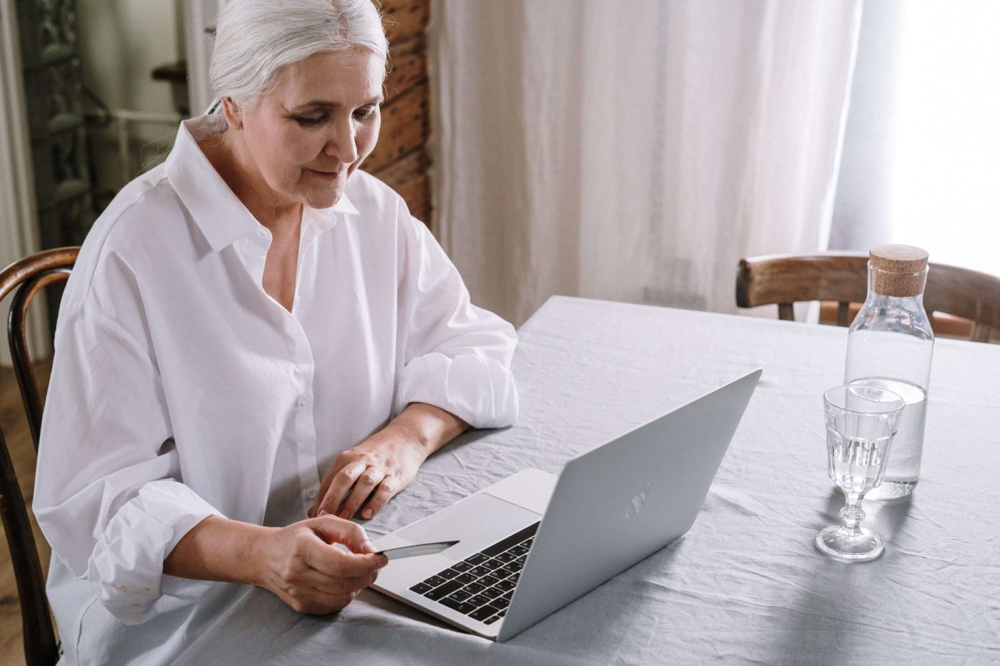 An agent reviewing Medicare options with a client